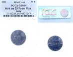Fehlpraegung Indien 2001 50 Paise auf 25 Paise Rohling Km215, Postzegels en Munten, Verzenden