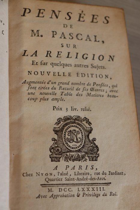 Blaise Pascal - Pensées de M. Pascal, sur la Religion -, Antiek en Kunst, Antiek | Boeken en Bijbels