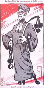 Spotprent over rechtvaardigheid in Nederlands-Indie, Verzenden