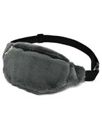 Teddy Grijs Heuptasje Fanny Pack Pluche Antraciet Donkergrij, Nieuw, Grijs, Overige typen, Ophalen of Verzenden