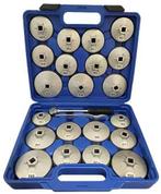 Oliefilterdoppen set 23 delig aluminium, Auto diversen, Autogereedschap, Verzenden, Nieuw