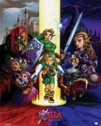 Poster The Legend of Zelda Ocarina of Time 40x50cm, Verzenden, Nieuw, A1 t/m A3