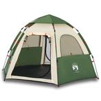 Kampeertent 4-persoons snelontgrendeling groen (Partytenten), Caravans en Kamperen, Kampeeraccessoires, Verzenden, Nieuw