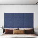 vidaXL Wandpanelen 12 st 2,16 m² 60x30 cm stof blauw, Verzenden, Nieuw