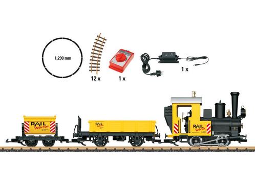 LGB 70503 Startset Bouwplaatstrein – G-spoor 230 V – Gee, Hobby en Vrije tijd, Modeltreinen | Overige schalen, Overige typen, Nieuw