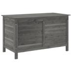 Tuinbox 99x49,5x58,5 cm massief vurenhout antracietkleurig, Verzenden, Nieuw