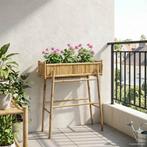 vidaXL Tuinplanter met Houder Naturel 100 x 38 x 114 cm, Verzenden, Minder dan 60 cm, Nieuw, 60 cm of meer