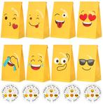 Fako Bijoux® - 24 Uitdeelzakjes + Stickers - Emoji / Smiley, Verzenden, Nieuw