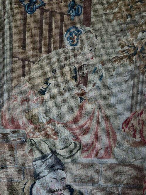 Gobelin Oud wandtapijt „Romantische scène“, Berlijn, Antiek en Kunst, Antiek | Overige Antiek