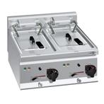 GGM Gastro | Dubbele elektrische friteuse - 10+10 liter - 12, Verzenden, Nieuw