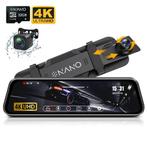 Nanocam T55 | 4K 2CH Full Mirror | Wifi | GPS | 32gb dashcam, Auto diversen, Verzenden, Nieuw