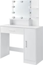 Tweedekans | Schminktafel / kaptafel Zoey - Wit - Incl., Huis en Inrichting, Woonaccessoires | Spiegels, Ophalen of Verzenden