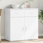vidaXL Dressoir 79x38x80 cm bewerkt hout wit, Verzenden, Nieuw, 50 tot 100 cm, 25 tot 50 cm