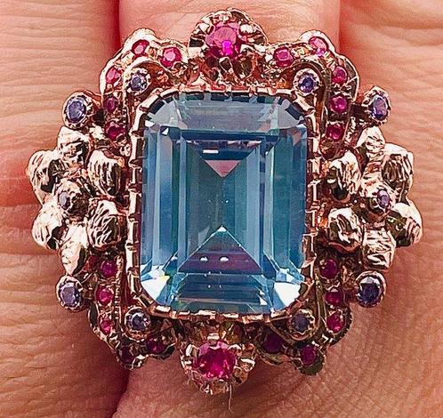 Zonder Minimumprijs - Ring - 9 kt. Roségoud, Zilver, Sieraden, Tassen en Uiterlijk, Ringen