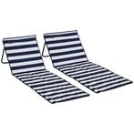 TRUUSK Strandmat Set Van 2, Opvouwbaar, Verstelbaar Met Draa, Verzenden, Nieuw