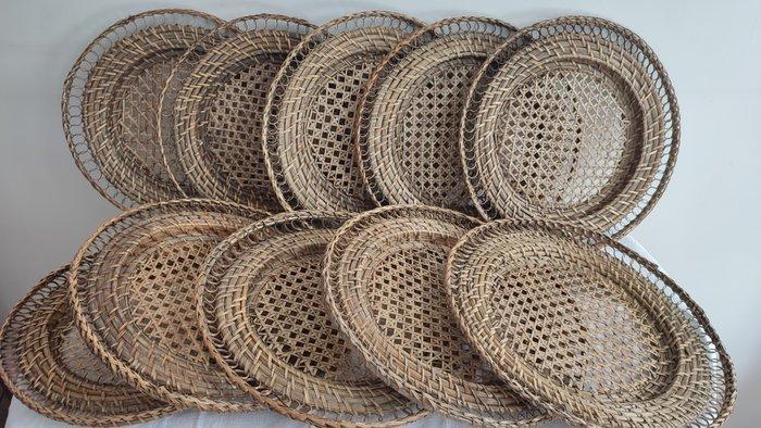 Flamant - RARE - Onderbord (10) - Bamboe, Rattan, cannage,, Antiek en Kunst, Antiek | Meubels | Tafels