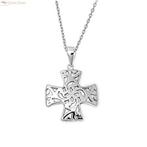 Zilveren collier Croix Pattée kruis, Verzenden, Nieuw, Zilver