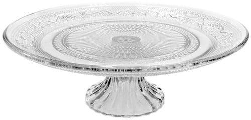 Glazen Taartplateau op voet Ø29xH9 cm, Hobby en Vrije tijd, Knutselen, Nieuw, Ophalen of Verzenden