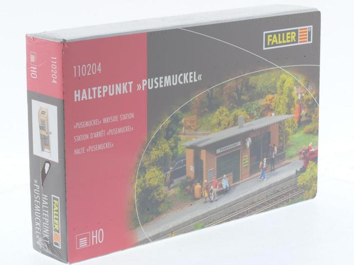 Schaal H0 Faller 110204 Halte Pusemuckel Bouwpakket #5332, Hobby en Vrije tijd, Modeltreinen | H0, Brug, Tunnel of Gebouw, Gebruikt