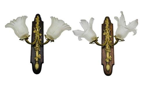 Estilo Luis XV - Wandlamp (2) - Slingers - Brons, Antiek en Kunst, Curiosa en Brocante