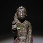 Oud-Egyptisch Brons God Harpocrates. 10,3 cm H Late Period,