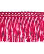 Franjeband Polyester Roze 15 cm, Nieuw