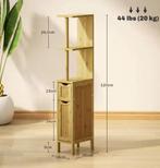 Hoge Badkamerkolom met Planken – Compact Ontwerp, Verzenden, Nieuw