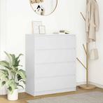 vidaXL Dressoir 80x35x99 cm bewerkt hout wit, Verzenden, Nieuw, Overige houtsoorten