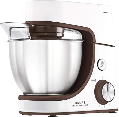 Krups KA51K1 Master Perfect Duo keukenmachine | wit/bruin, Witgoed en Apparatuur, Keukenmixers, Nieuw, Verzenden