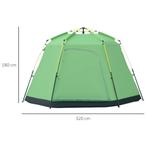 TRUUSK Campingtent 6-Personen Familiedome Tent PU2000mm Wate, Verzenden, Nieuw