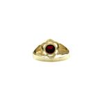 Vintage ring met granaat 8 krt, Sieraden, Tassen en Uiterlijk, Ringen, Ophalen of Verzenden, Nieuw