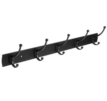Differnz kapstok 5 haken dubbel aluminium rvs mat zwart beschikbaar voor biedingen
