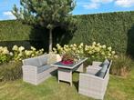 Leuke tuinset met hoge tafel, Zo goed als nieuw, Wicker, 5 zitplaatsen, Tuinset