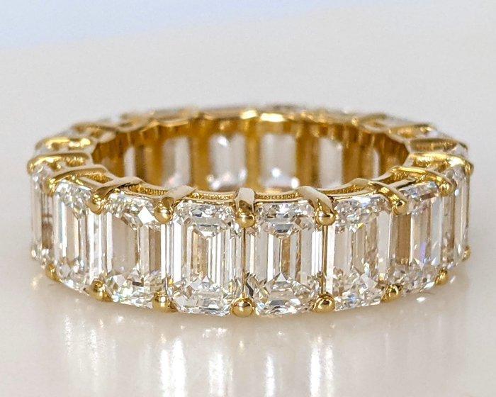 Eeuwigheidsring - 14 karaat Geel goud - 12.65ct. tw. Diamant, Sieraden, Tassen en Uiterlijk, Antieke sieraden