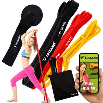 Trizand Weerstandsbanden Set – 3 Powerbands met Deuranker. beschikbaar voor biedingen