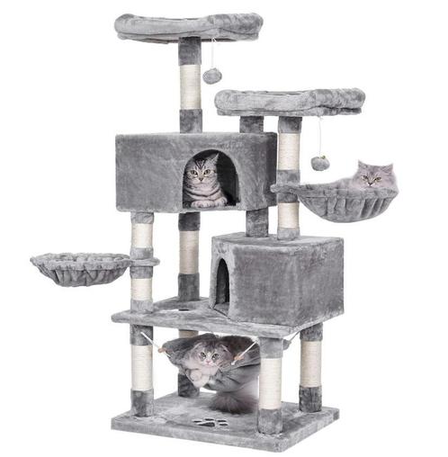 Kattenboom PCTHOP14G 60 x 45 x 145 cm van €79 voor €53, Dieren en Toebehoren, Krabmeubelen, Nieuw, Ophalen of Verzenden