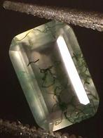 Natural Faceted Agate - Green Moss Agate - 0.483 ct - octago, Verzenden, Nieuw