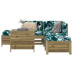 vidaXL 6-delige Loungeset geïmpregneerd grenenhout, Verzenden, Nieuw, Loungeset