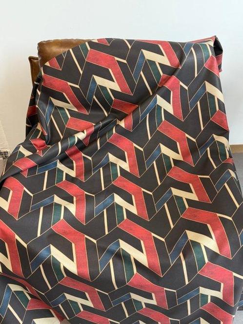 Luxe stoffen met driedimensionale geometrieën - Een, Antiek en Kunst, Antiek | Kleden en Textiel