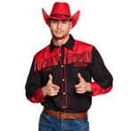 Cowboy Shirt Heren Rood, Verzenden, Nieuw