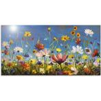 Artland Artprint Weide met wilde bloemen blauwe hemel, Verzenden, Nieuw
