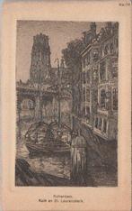 ROTTERDAM - Kolk en St. Laurenskerk, Verzamelen, Ansichtkaarten | Nederland, Verzenden, Gelopen