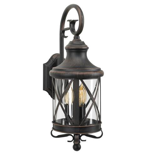 Romantica 3-lichts Muurlamp Oud Bruin Buitenverlichting, Tuin en Terras, Buitenverlichting, 50 tot 250 watt, Nieuw, Overige materialen