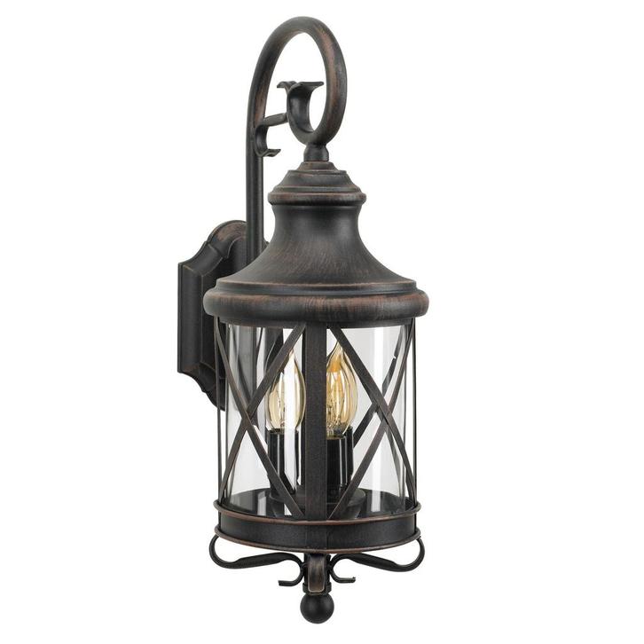 Romantica 3-lichts Muurlamp Oud Bruin Buitenverlichting, Tuin en Terras, Buitenverlichting, Verzenden
