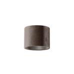 Velours lampenkap taupe rond 18/18/14, Huis en Inrichting, Lampen | Lampenkappen, Rond, Nieuw, Minder dan 25 cm, Overige kleuren