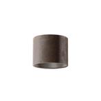 Velours lampenkap taupe 18/18/14, Huis en Inrichting, Lampen | Lampenkappen, Rond, Nieuw, Minder dan 25 cm, Overige kleuren