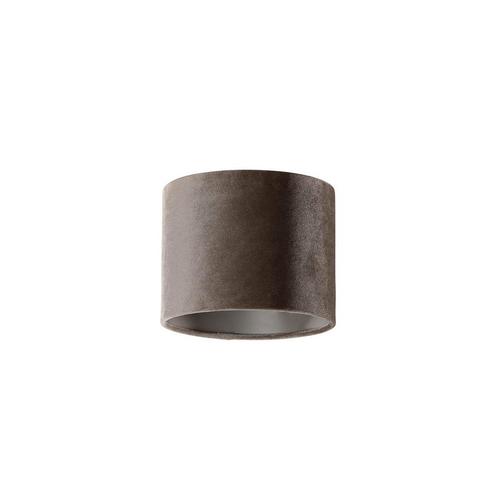 Velours lampenkap taupe rond 18/18/14, Huis en Inrichting, Lampen | Lampenkappen, Minder dan 25 cm, Rond, Overige kleuren, Nieuw