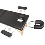 3 zones massagetafel-set Daniel met 3cm matras, rolkussens e
