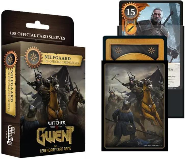 Gwent - Faction Sleeves Nilfgaard (100 stuks) | MNKY, Hobby en Vrije tijd, Gezelschapsspellen | Kaartspellen, Nieuw, Verzenden