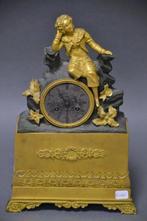 Pendule -   Verguld brons - 1800-1850, Antiek en Kunst, Antiek | Klokken